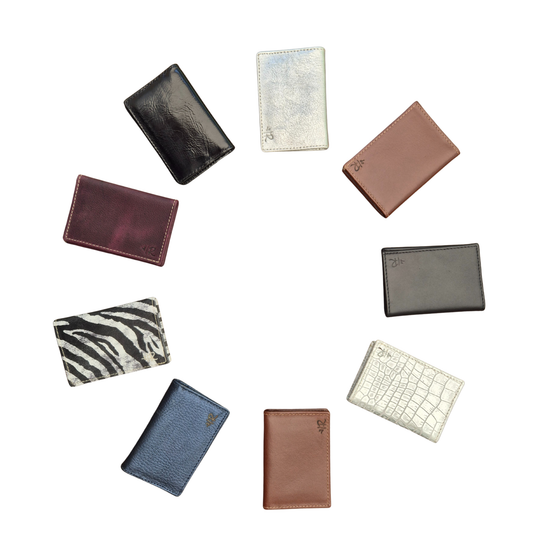 Tarjeteros de cuero