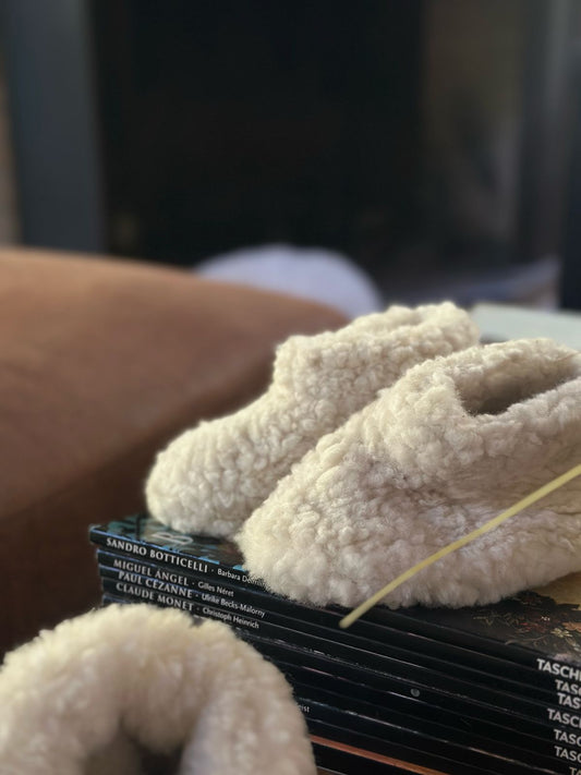 Pantuflas de oveja infantil