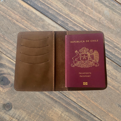 Porta Pasaporte de Cuero