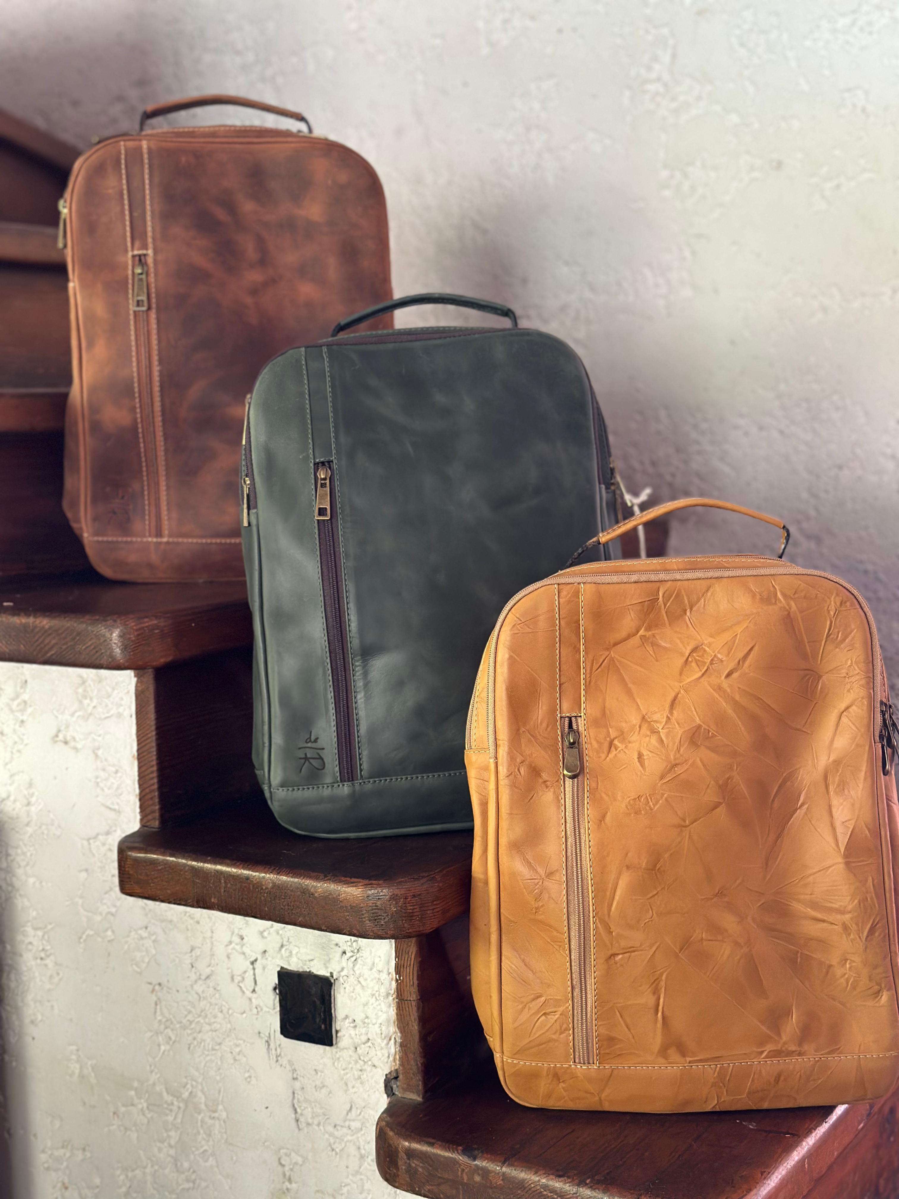 Mochila de cuero