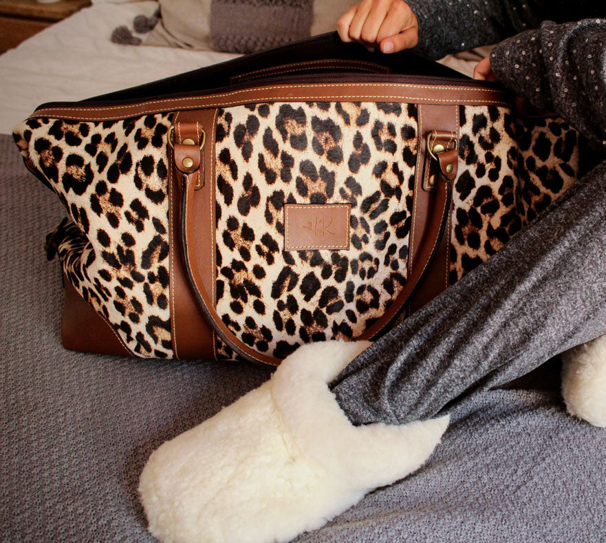 Bolso de cuero Animal Print